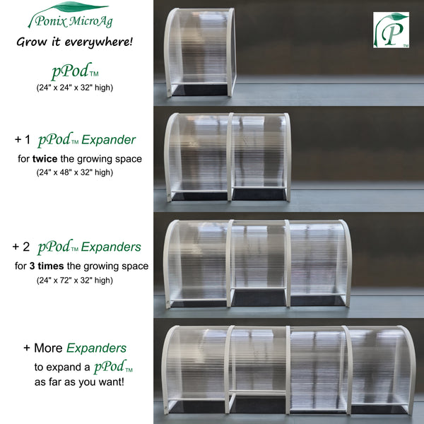 pPod with graduated number of Expanders